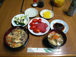 鹿丼と鹿肉の刺身